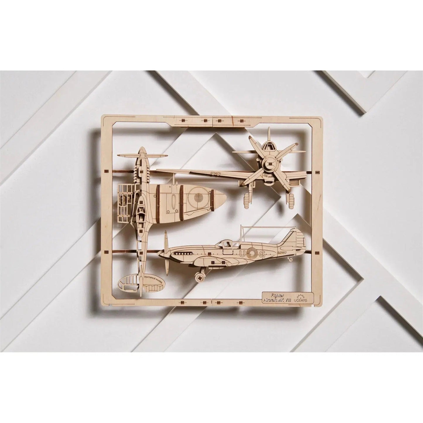 Fighter Aircraft 2.5D Wood Model Kit UGEARS