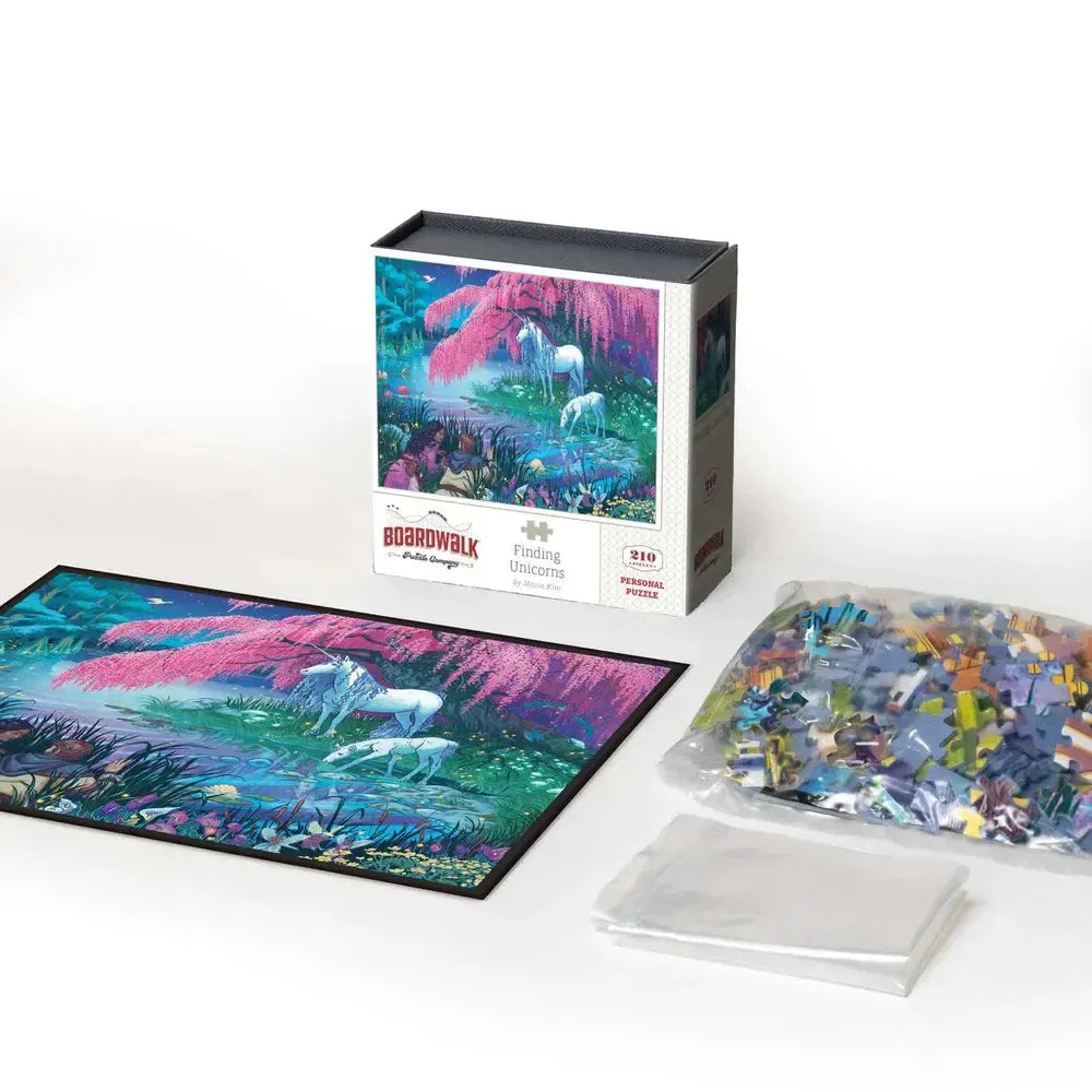 Finding Unicorns 210 Piece Jigsaw Puzzle Boardwalk