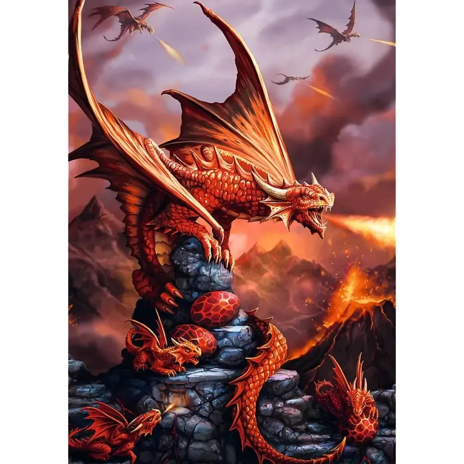 Fire Dragon by Anne Stokes 1000 Piece Jigsaw Puzzle Trefl