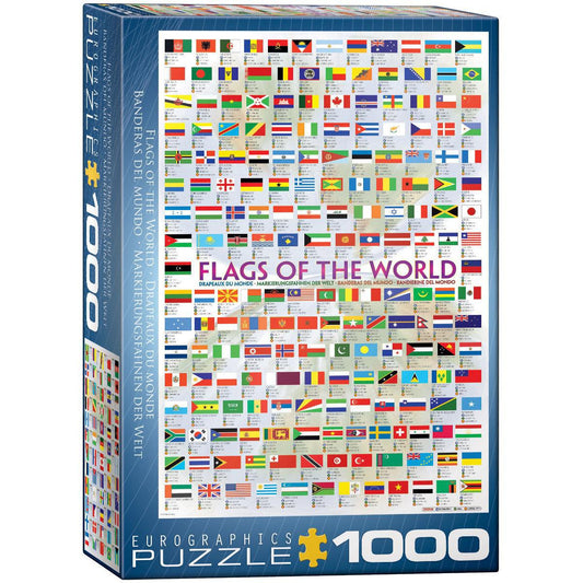 Flags of the World 1000 Piece Jigsaw Puzzle Eurographics