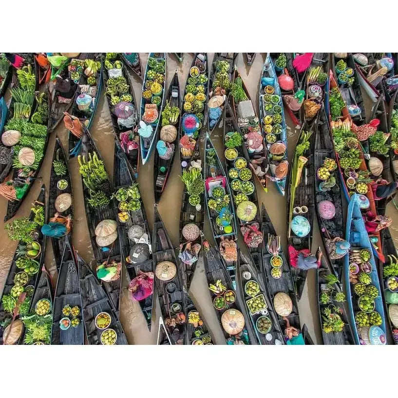 Floating Market Indonesia 500 Piece Jigsaw Puzzle Ravensburger