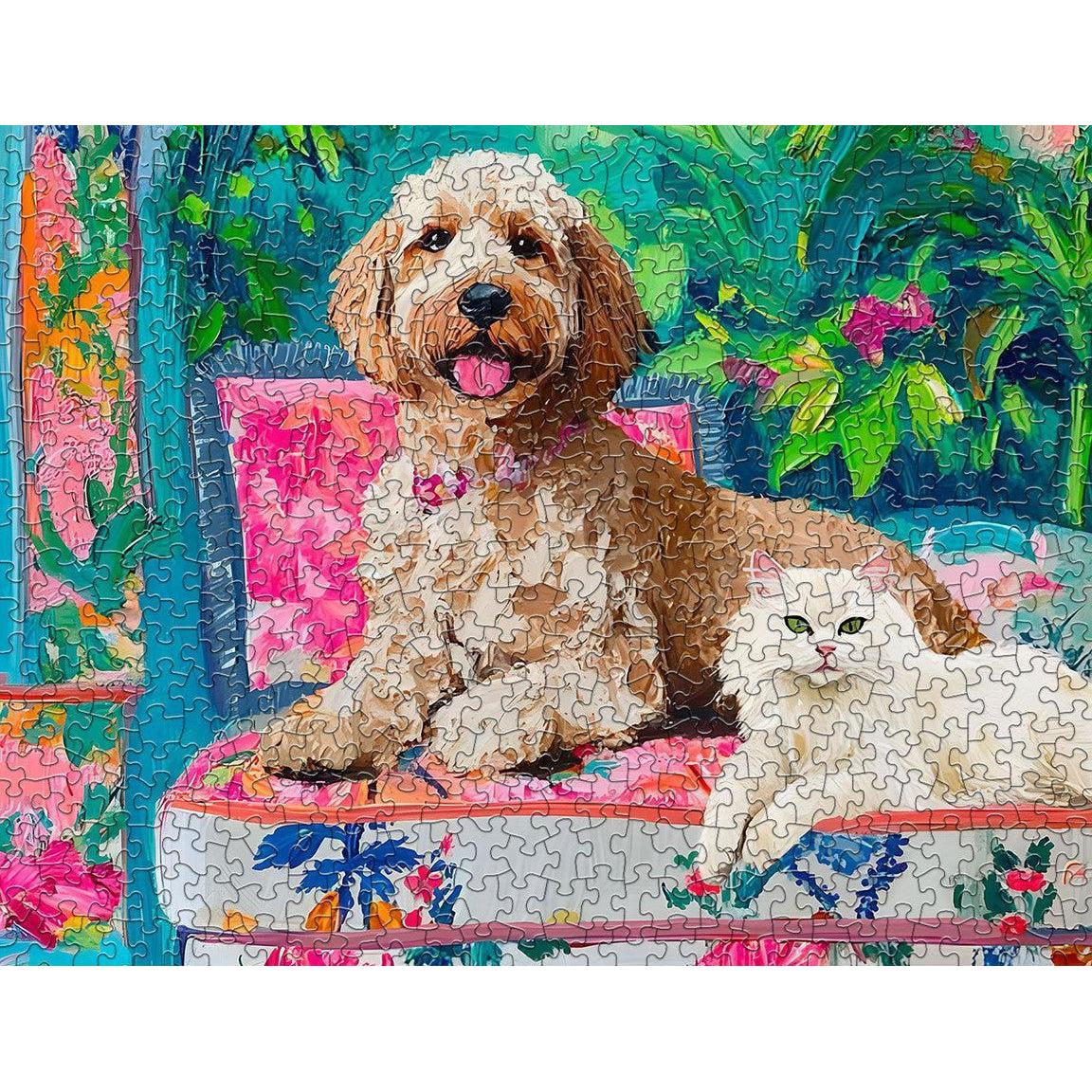 Floral Companions 500 Piece Jigsaw Puzzle Springbok