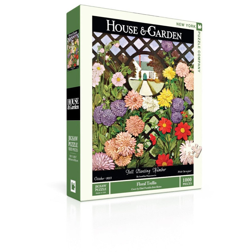 Floral Trellis 1000 Piece Jigsaw Puzzle NYPC