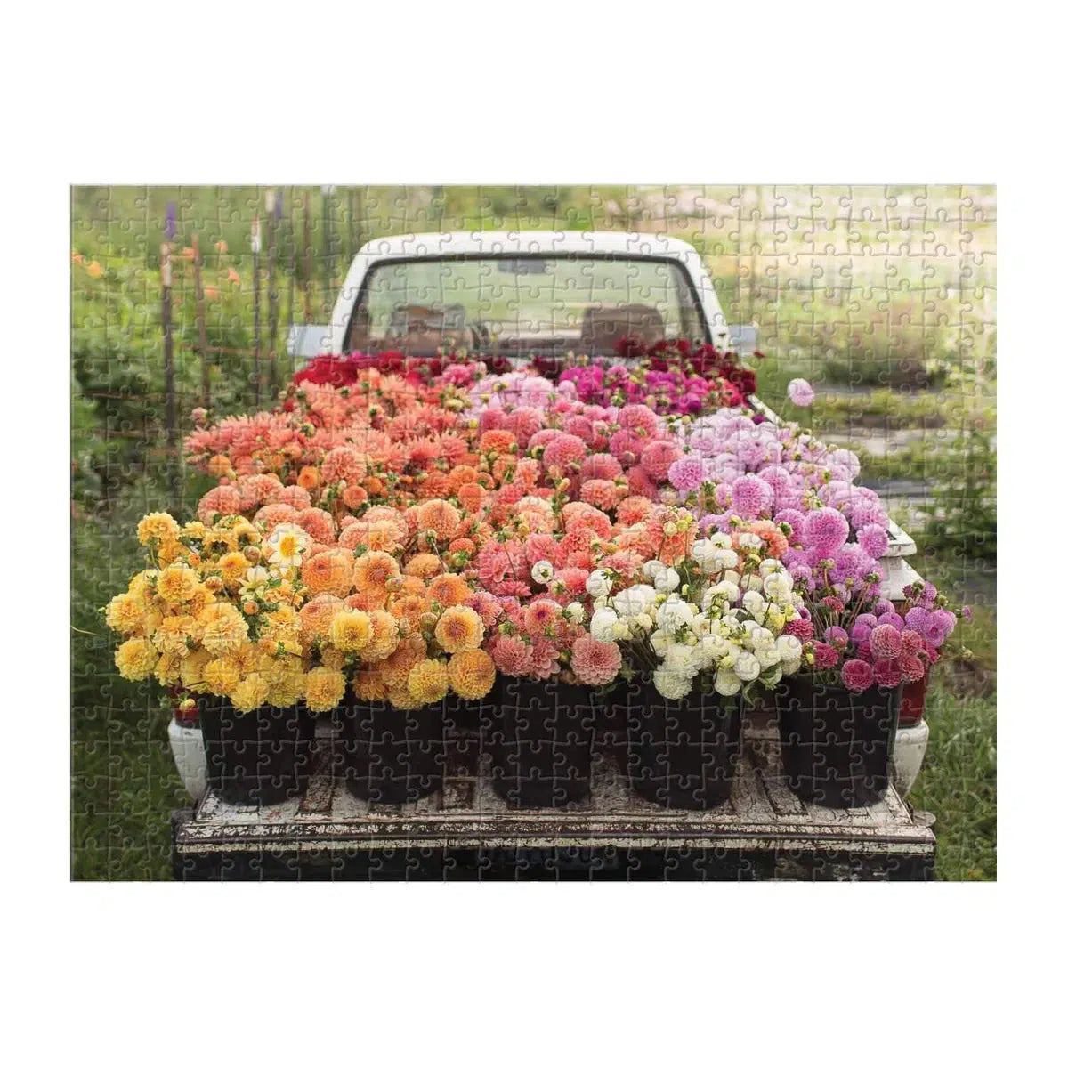 Floret Farm's Cut Flower Garden Double-Sided 500 Piece Jigsaw Puzzle Galison