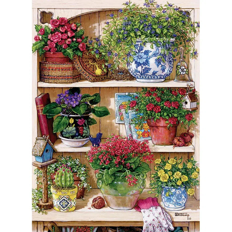 Flower Cupboard 500 Piece Jigsaw Puzzle Cobble Hill