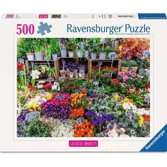 Flower Market France 500 Piece Jigsaw Puzzle Ravensburger