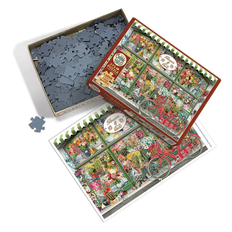 Flowers & Cacti Shop 275 Large Piece Jigsaw Puzzle Cobble Hill