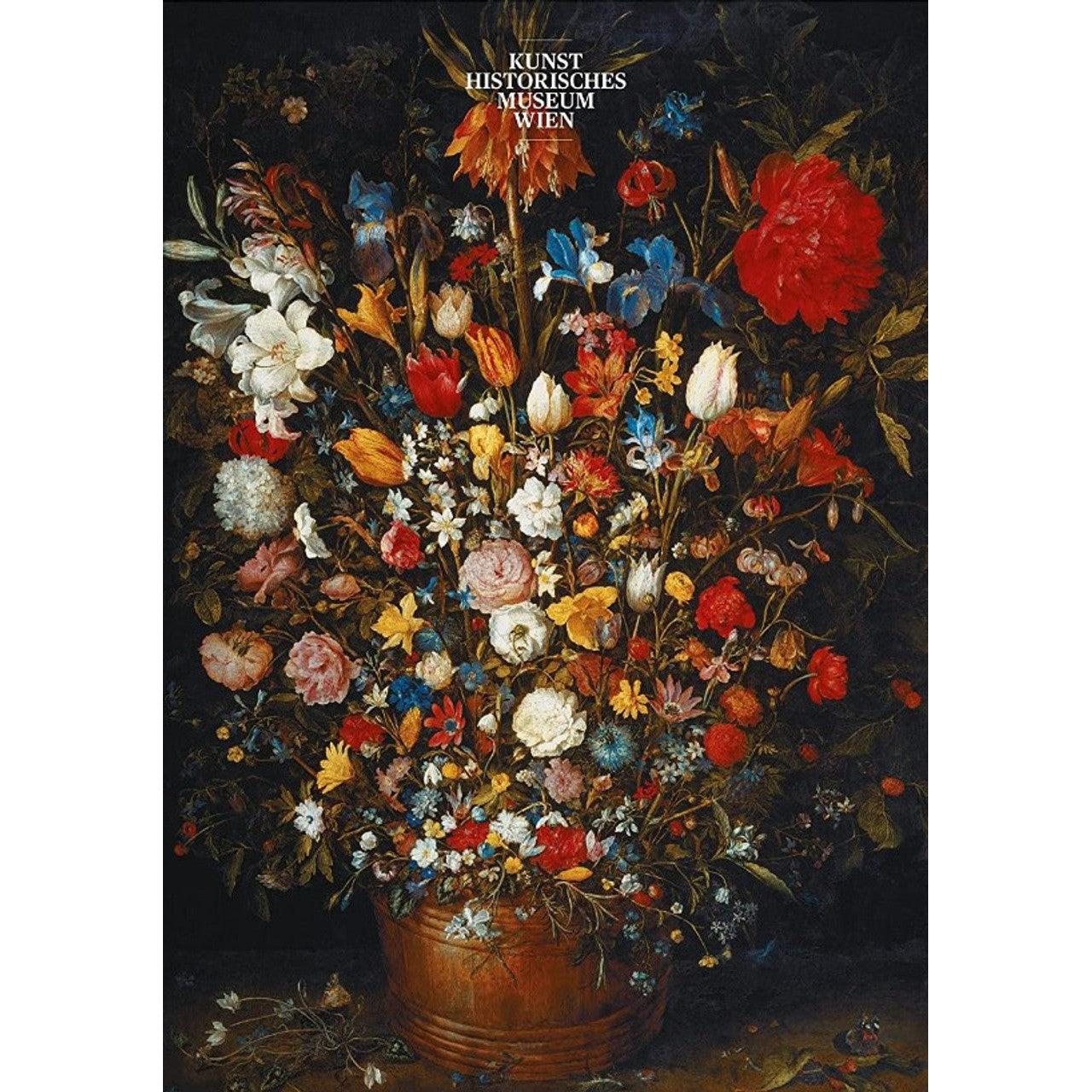 Flowers in a Wooden Vessel 1000 Piece Jigsaw Puzzle Piatnik