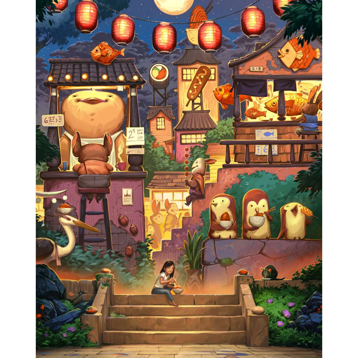 Food Market 500 Piece Jigsaw Puzzle Boardwalk