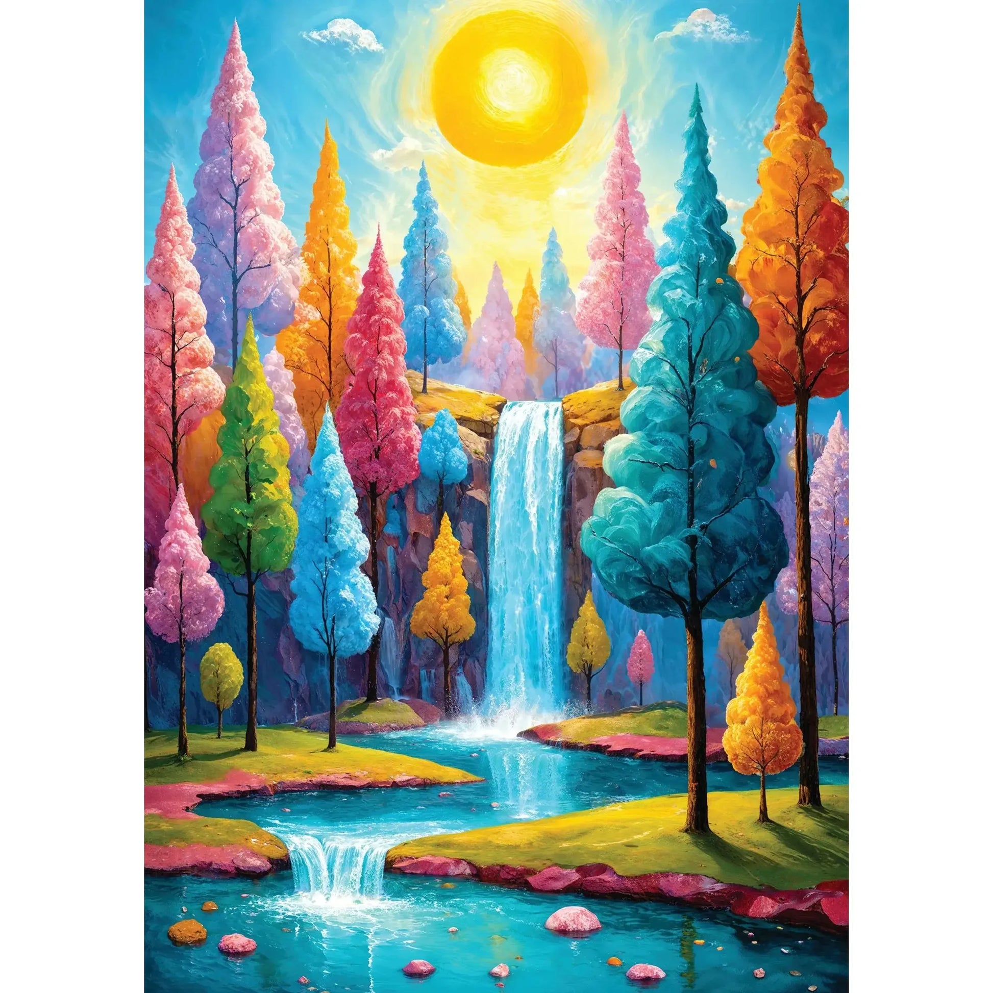 Forest Cascade 1000 Piece Jigsaw Puzzle Enjoy