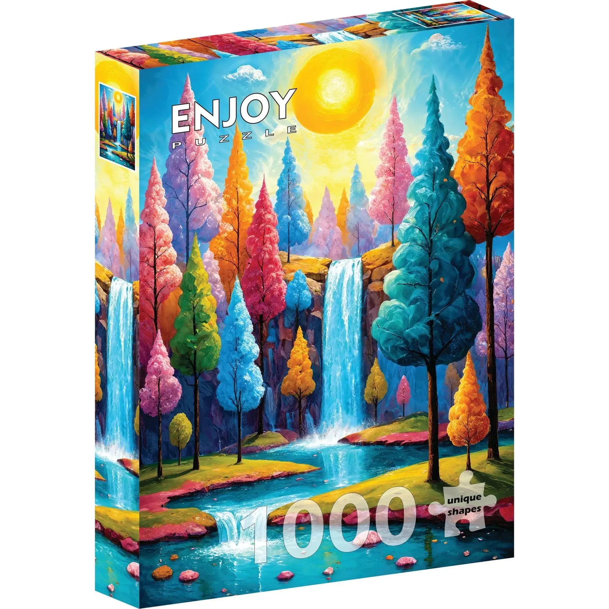 Forest Cascade 1000 Piece Jigsaw Puzzle Enjoy