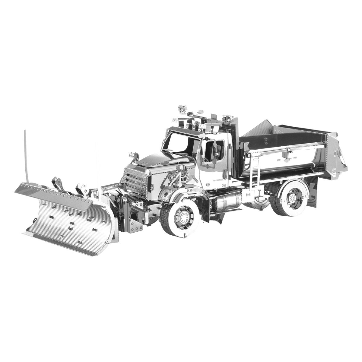 Freightliner 114SD Snow Plow 3D Steel Model Kit Metal Earth