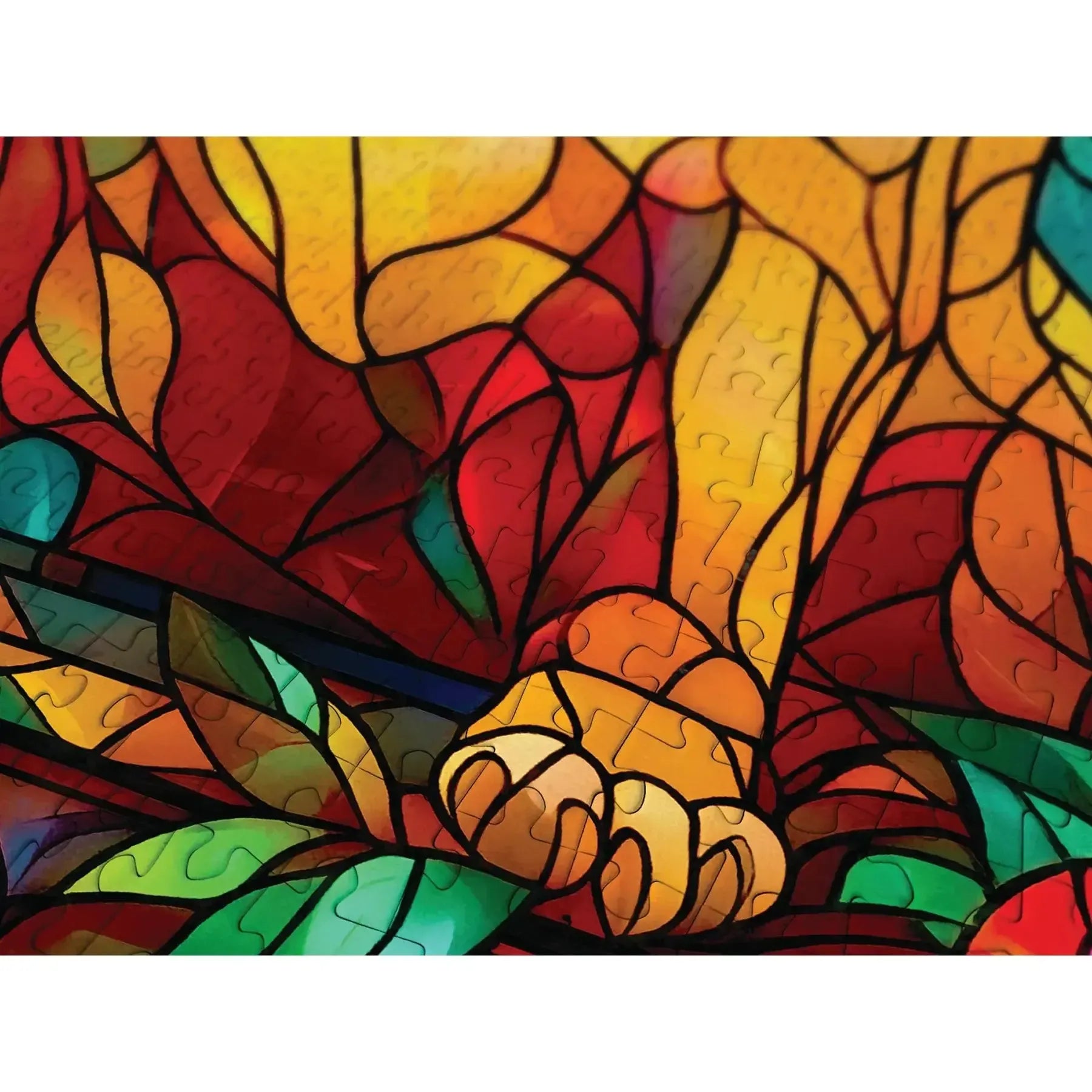 French Bulldog Stained Glass 1000 Piece Jigsaw Puzzle Enjoy