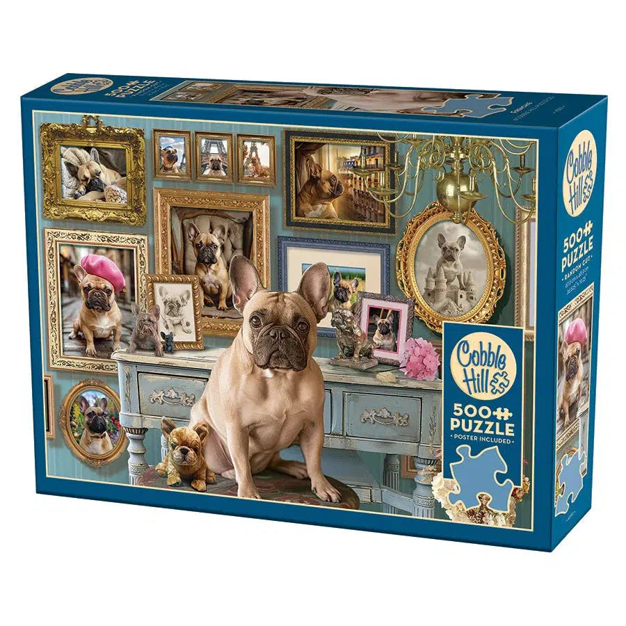 Frenchie 500 Piece Jigsaw Puzzle Cobble Hill