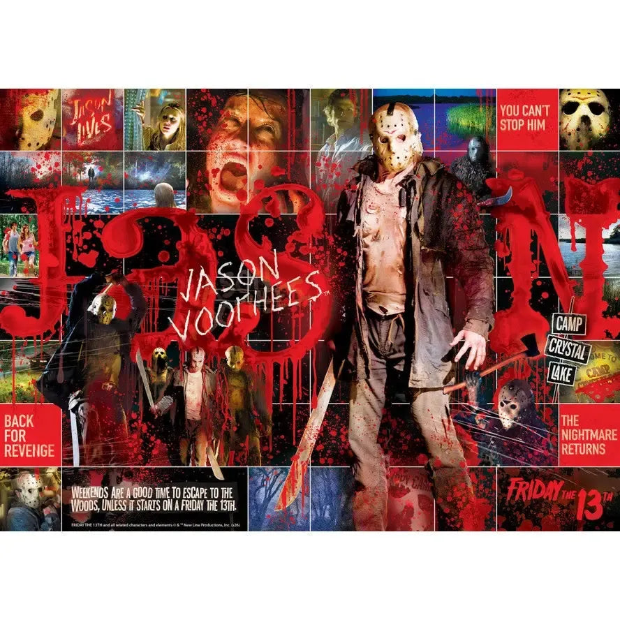 Friday the 13th Jason Movie Collage 500 Piece Jigsaw Puzzle MasterPieces