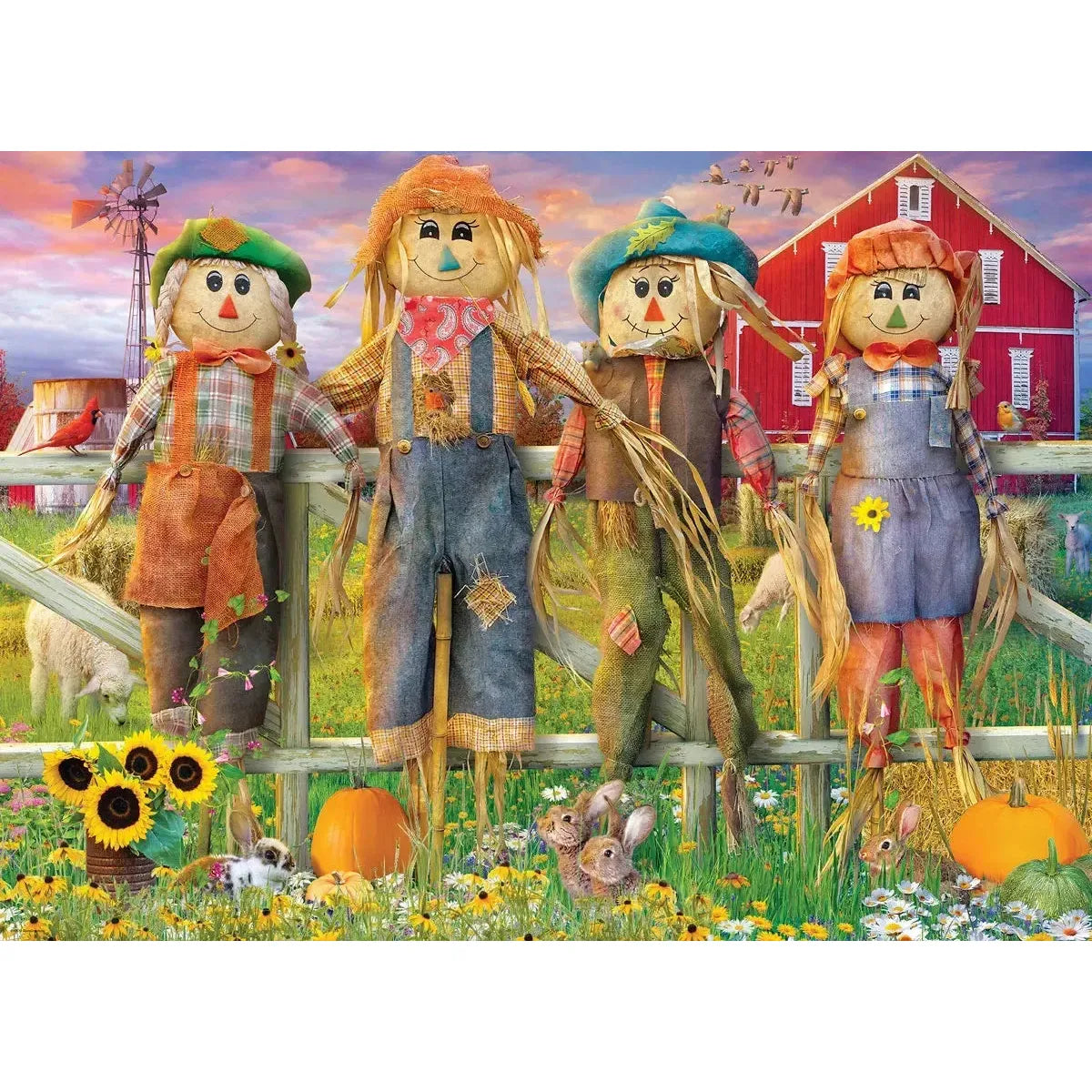 Friendly Scarecrows 300 Piece Jigsaw Puzzle Eurographics