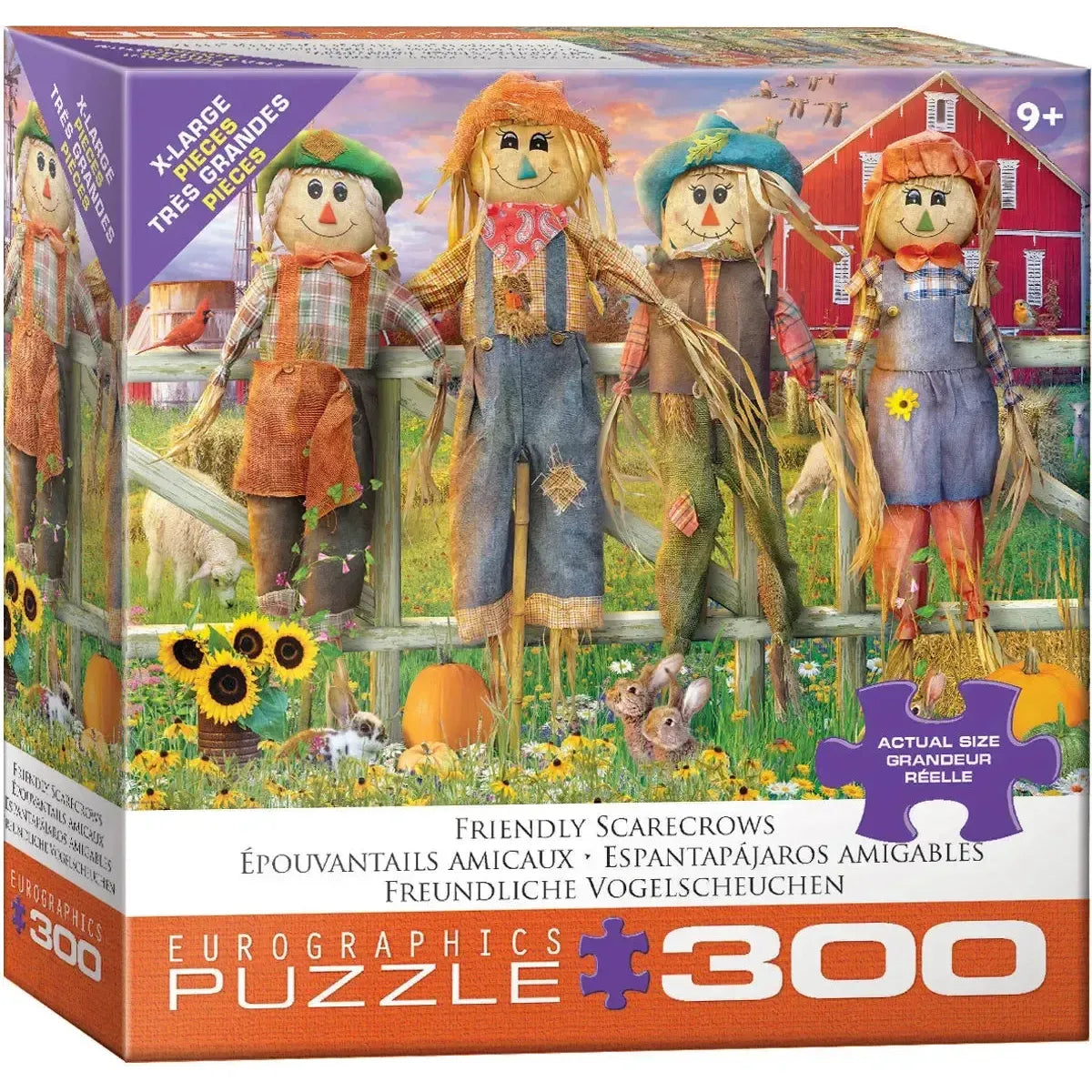 Friendly Scarecrows 300 Piece Jigsaw Puzzle Eurographics
