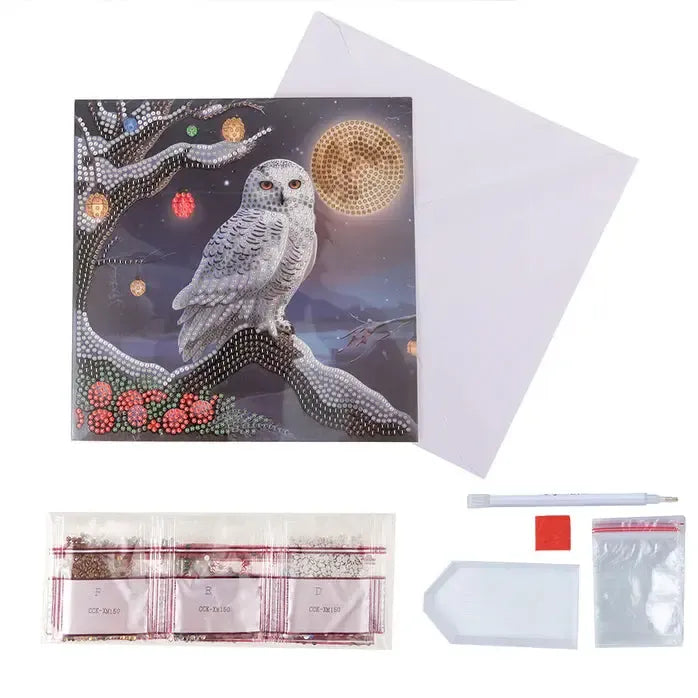 Frosted Moon Crystal Art Card Kit Craft Buddy
