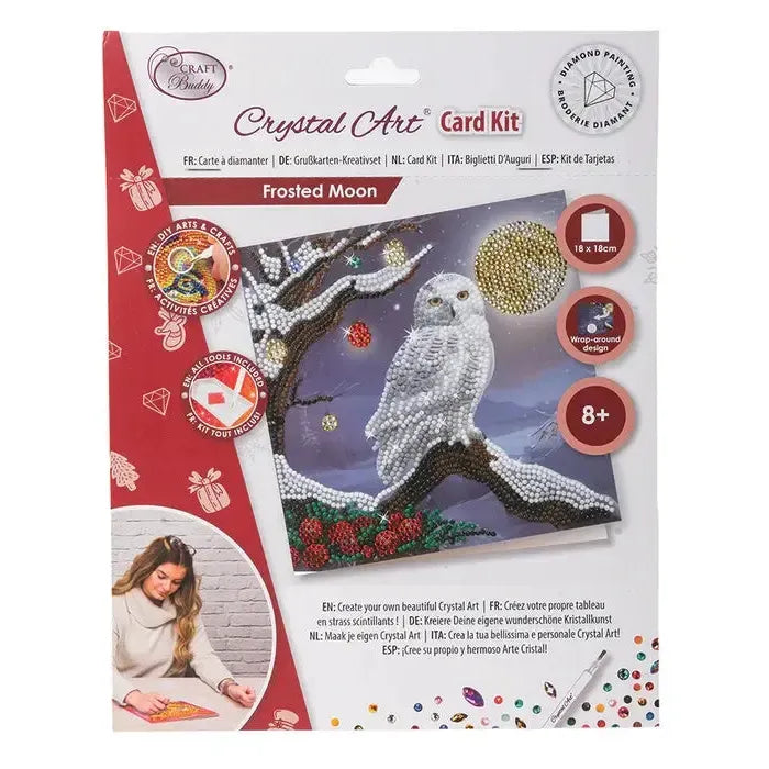 Frosted Moon Crystal Art Card Kit Craft Buddy