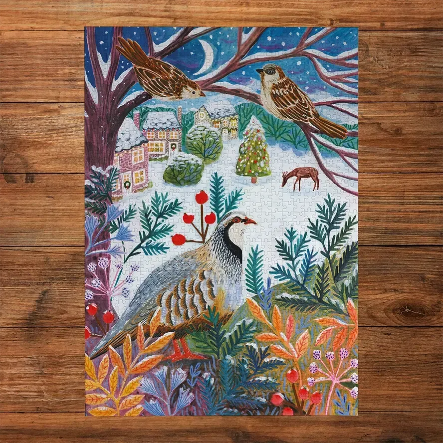 Frosty Fauna Set of 3 500 Piece Jigsaw Puzzle Gibsons