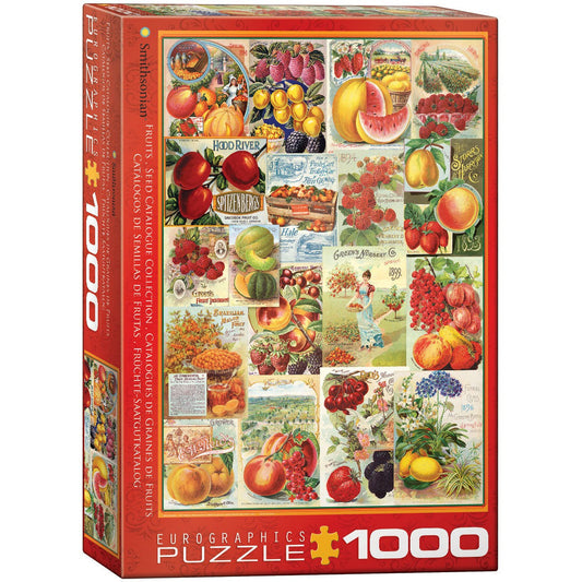 Fruits, Seed Catalog Collection 1000 Piece Jigsaw Puzzle Eurographics