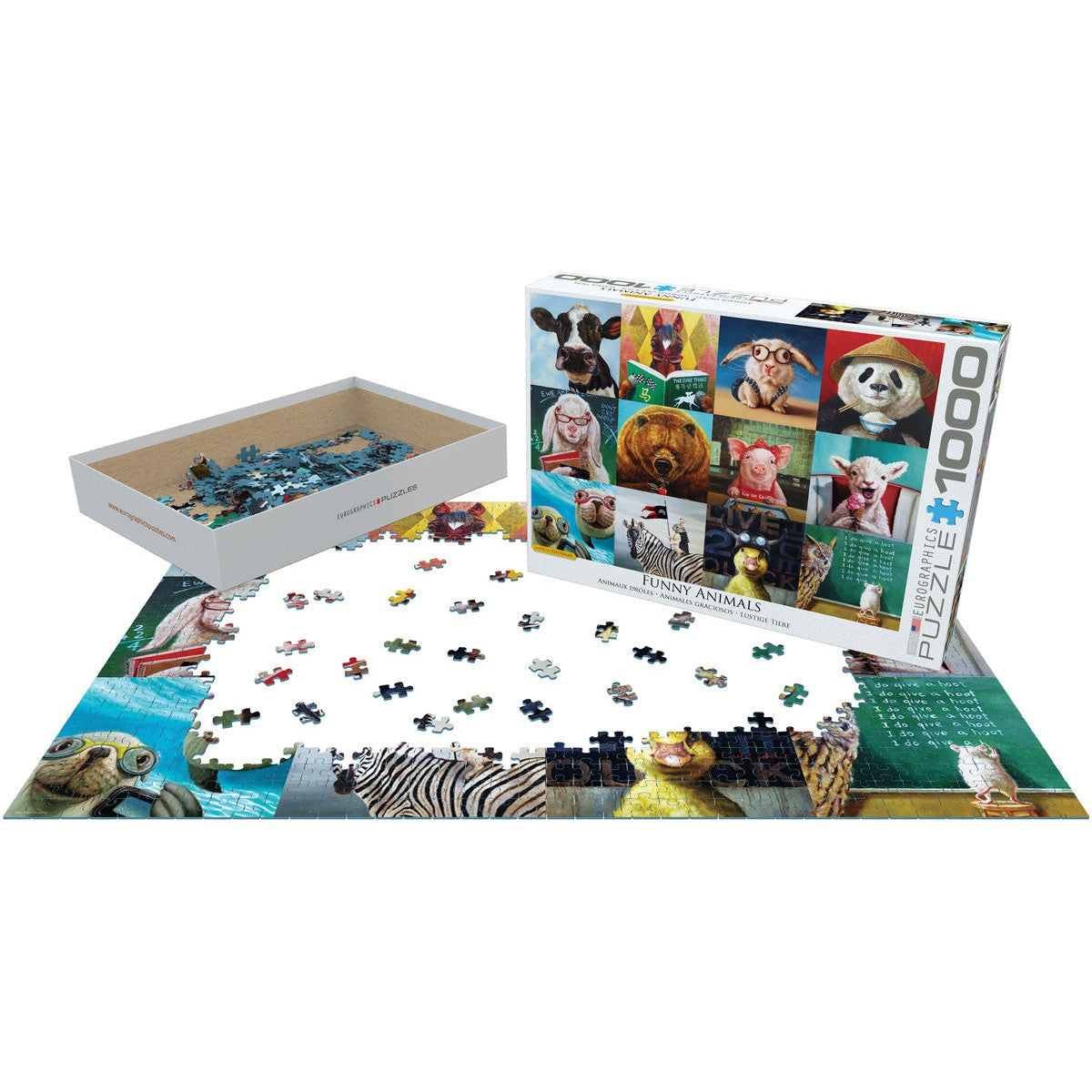 Funny Animals 1000 Piece Jigsaw Puzzle Eurographics