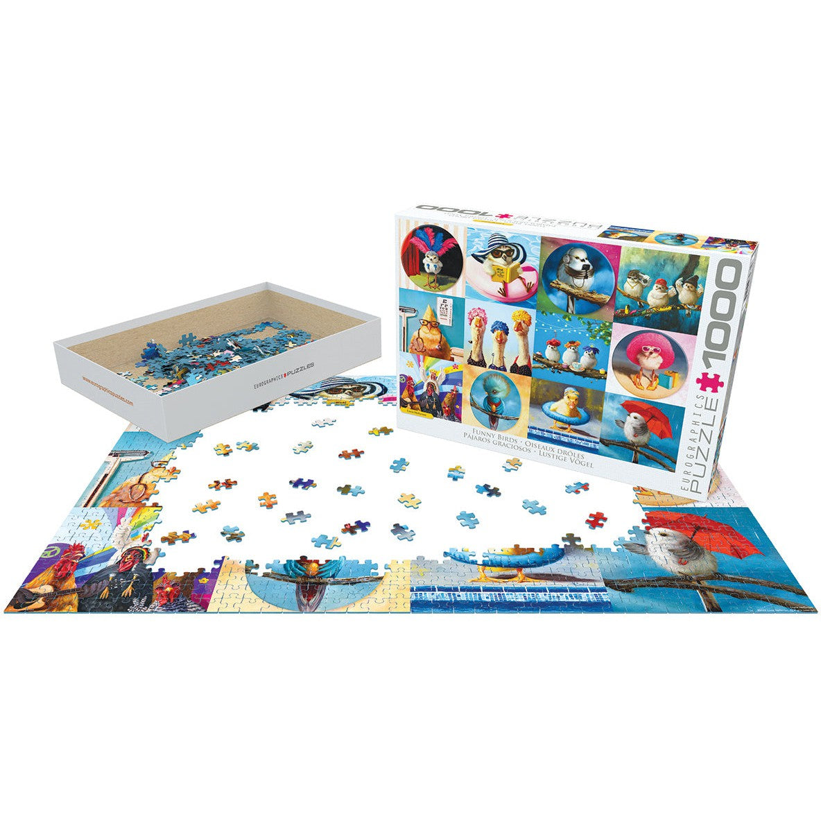 Funny Birds 1000 Piece Jigsaw Puzzle Eurographics