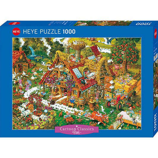 Funny Farm Cartoon Classics 1000 Piece Jigsaw Puzzle Heye