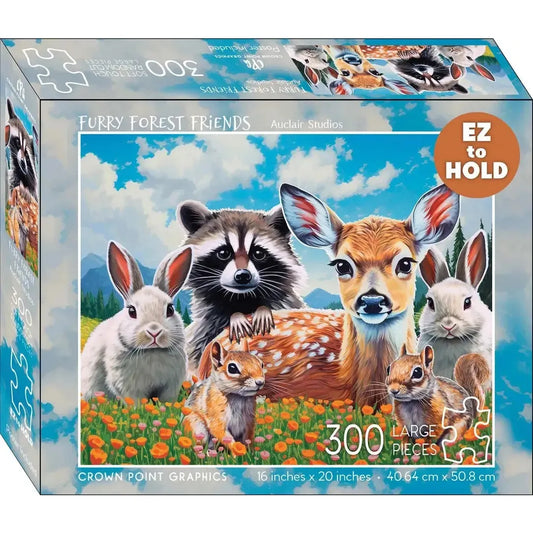 Furry Forest Friends 300 Piece Soft Touch Jigsaw Puzzle Crown Point