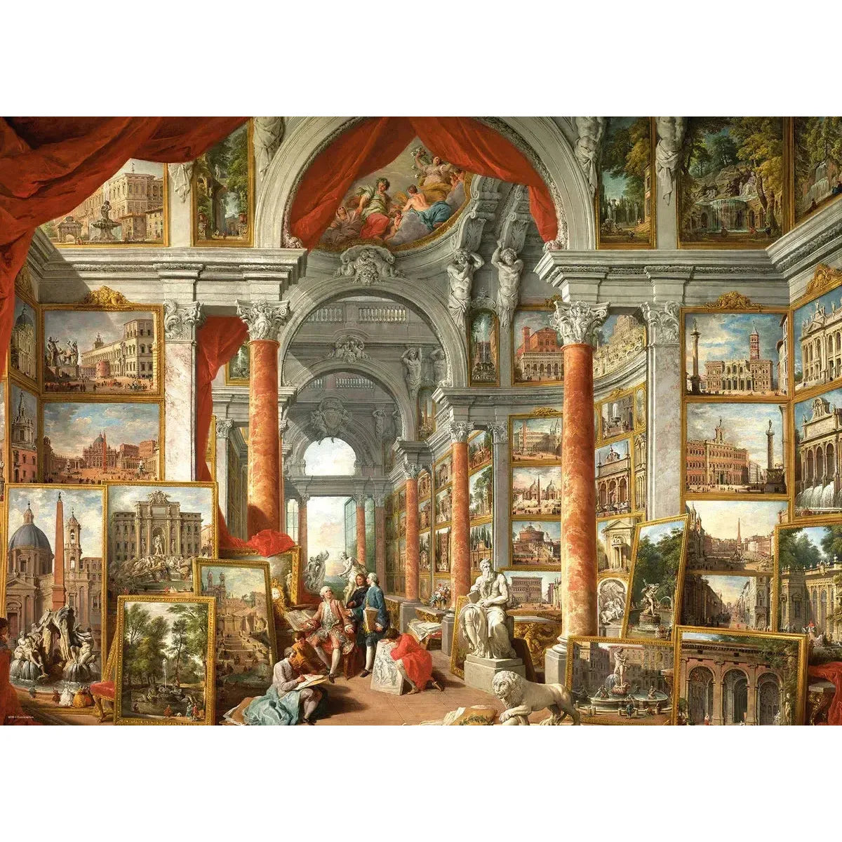 Gallery of Views of Modern Rome 1000 Piece Jigsaw Puzzle Eurographics