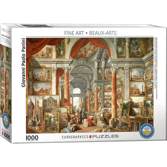Gallery of Views of Modern Rome 1000 Piece Jigsaw Puzzle Eurographics