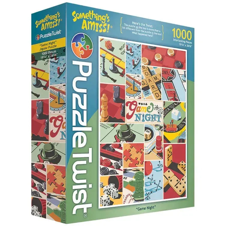 Game Night "Something's Amiss!" 1000 Piece Jigsaw Puzzle PuzzleTwist