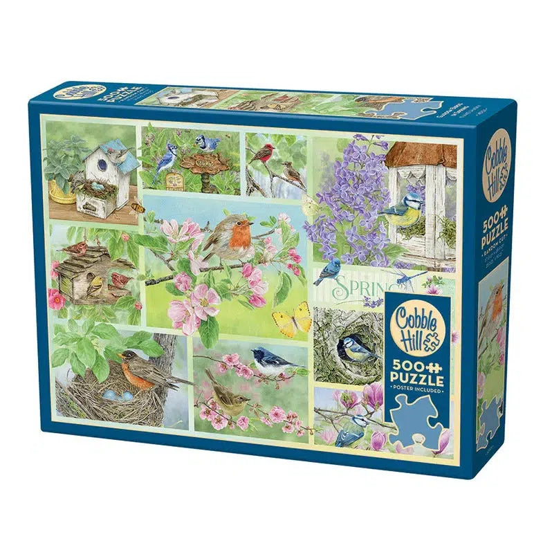 Garden Birds in Spring 500 Piece Jigsaw Puzzle Cobble Hill