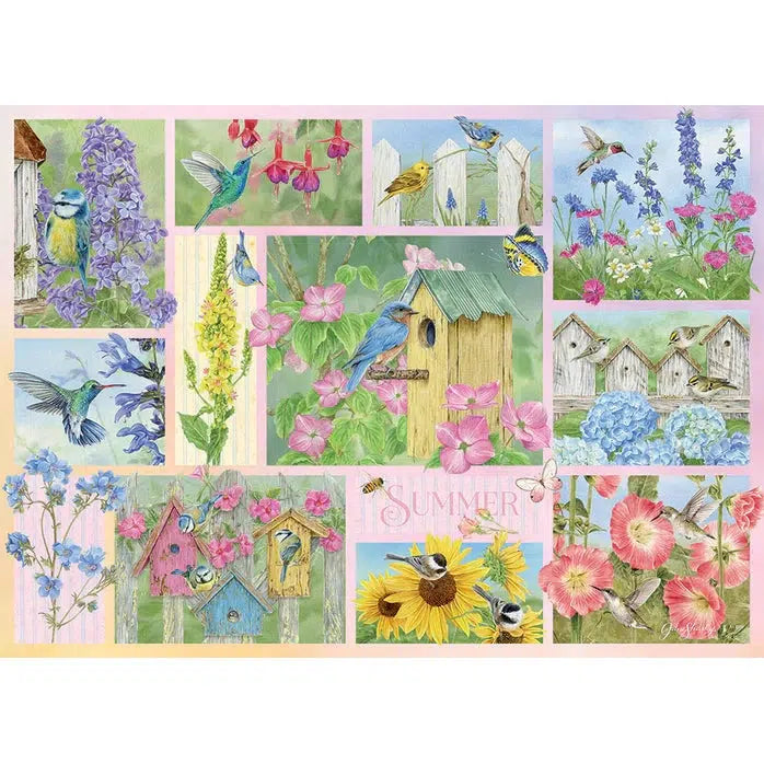 Garden Birds in Summer 500 Piece Jigsaw Puzzle Cobble Hill