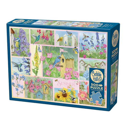 Garden Birds in Summer 500 Piece Jigsaw Puzzle Cobble Hill