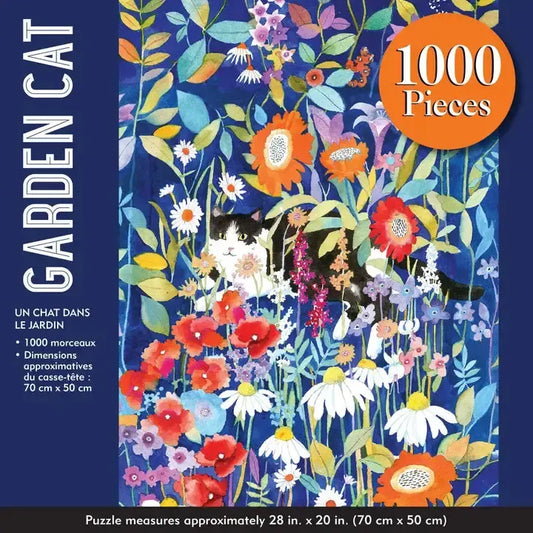 Garden Cat 1000 Piece Jigsaw Puzzle Peter Pauper