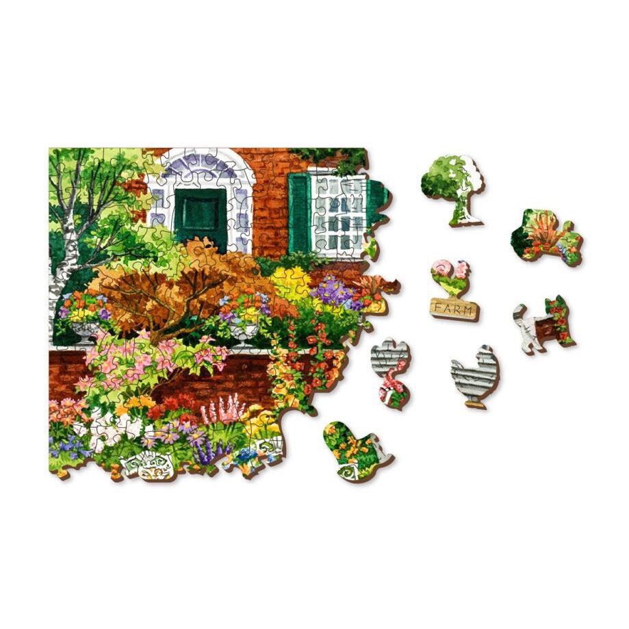 Garden Five O’clock 505 Piece Wood Jigsaw Puzzle Wooden City