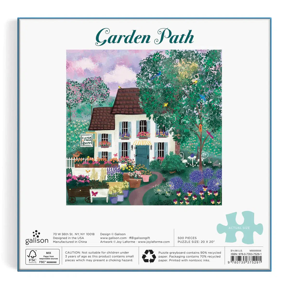 Garden Path 500 Piece Jigsaw Puzzle Galison