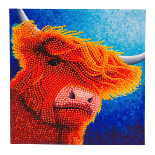 Gentle Soul Highland Cow Crystal Art Card Kit Craft Buddy