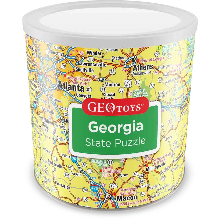 Georgia State 100 Piece Magnetic Jigsaw Puzzle Geotoys