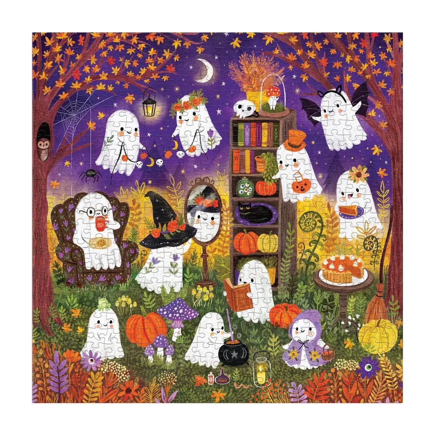 Ghostly Gathering 500 Piece Jigsaw Puzzle Mudpuppy