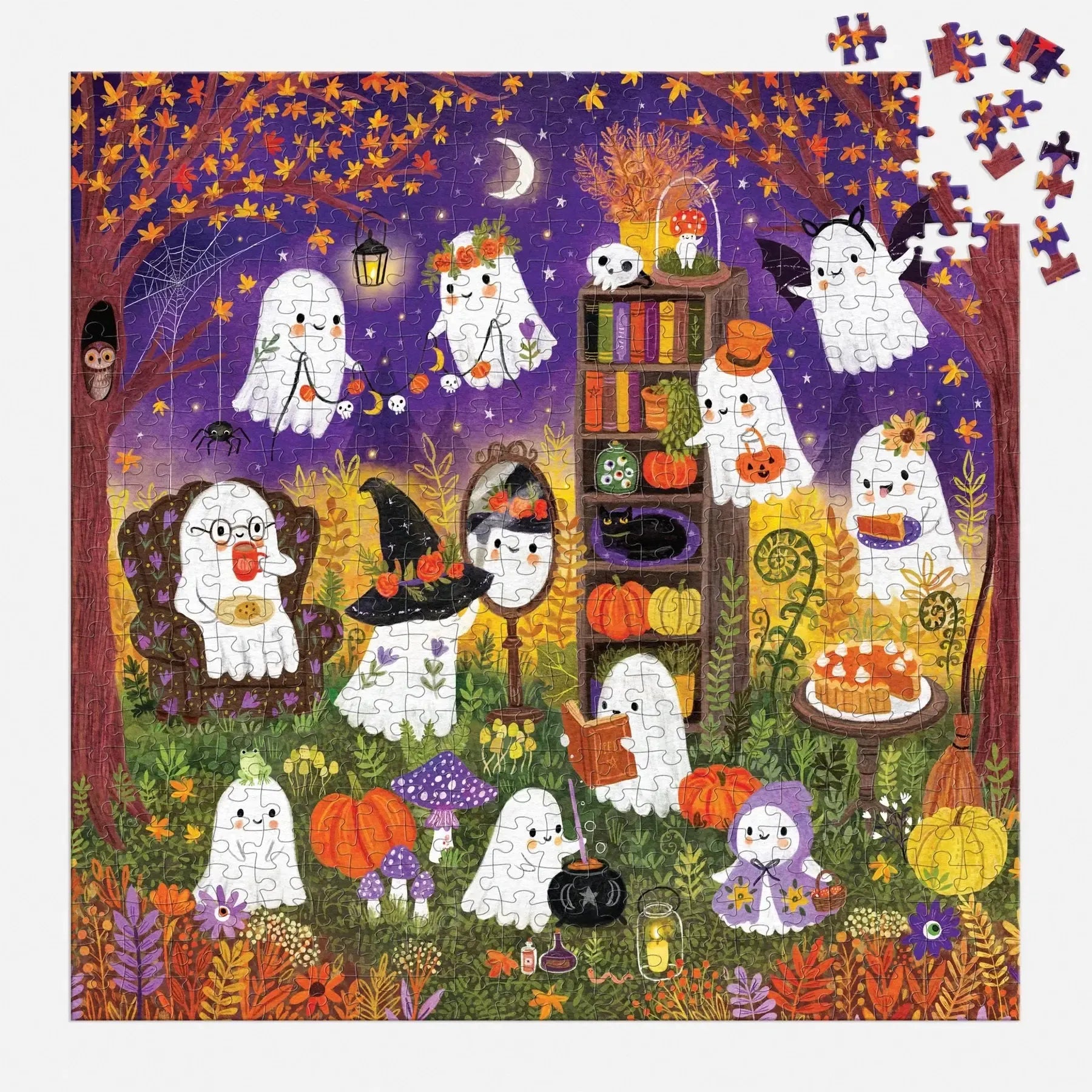 Ghostly Gathering 500 Piece Jigsaw Puzzle Mudpuppy