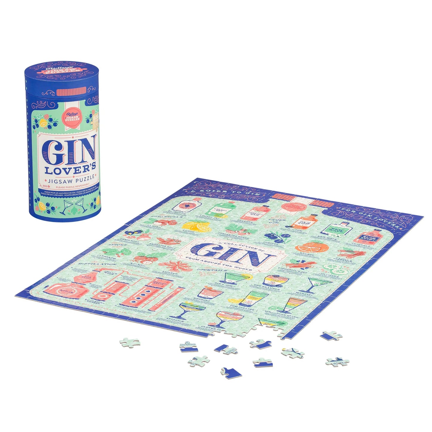 Gin Lover's 500 Piece Jigsaw Puzzle Ridley