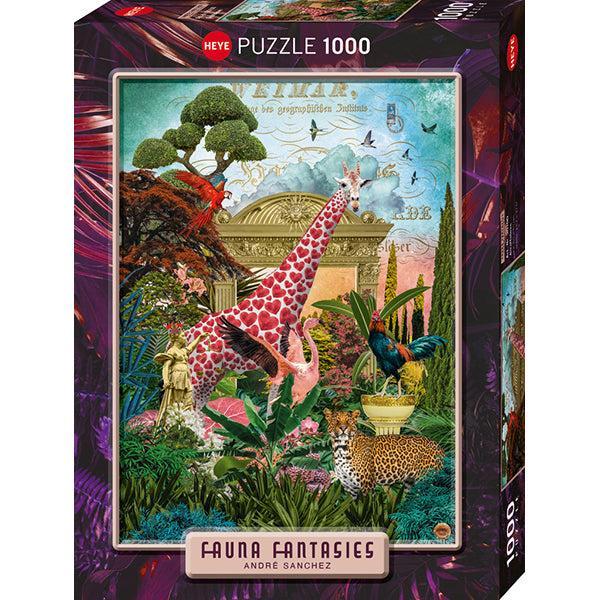 Giraffolove Fauna Fantasies 1000 Piece Jigsaw Puzzle Heye