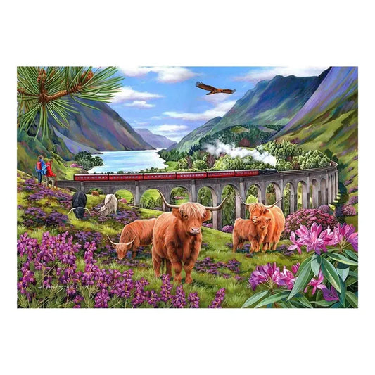 Glenfinnan Ladies 500 Big Piece Jigsaw Puzzle HOP