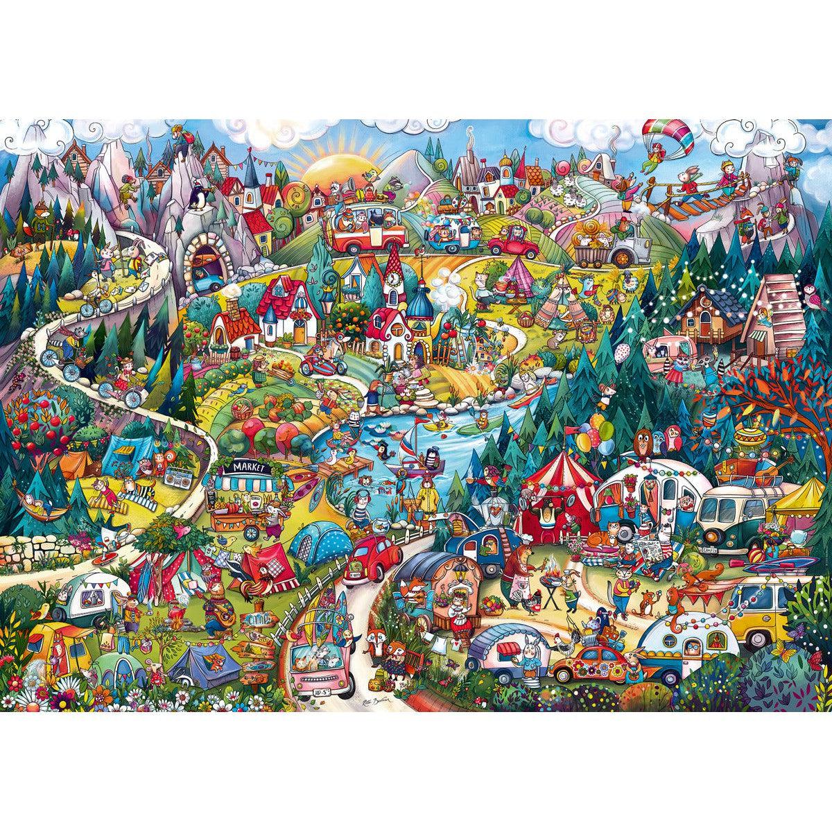 Go Camping! 2000 Piece Jigsaw Puzzle Heye