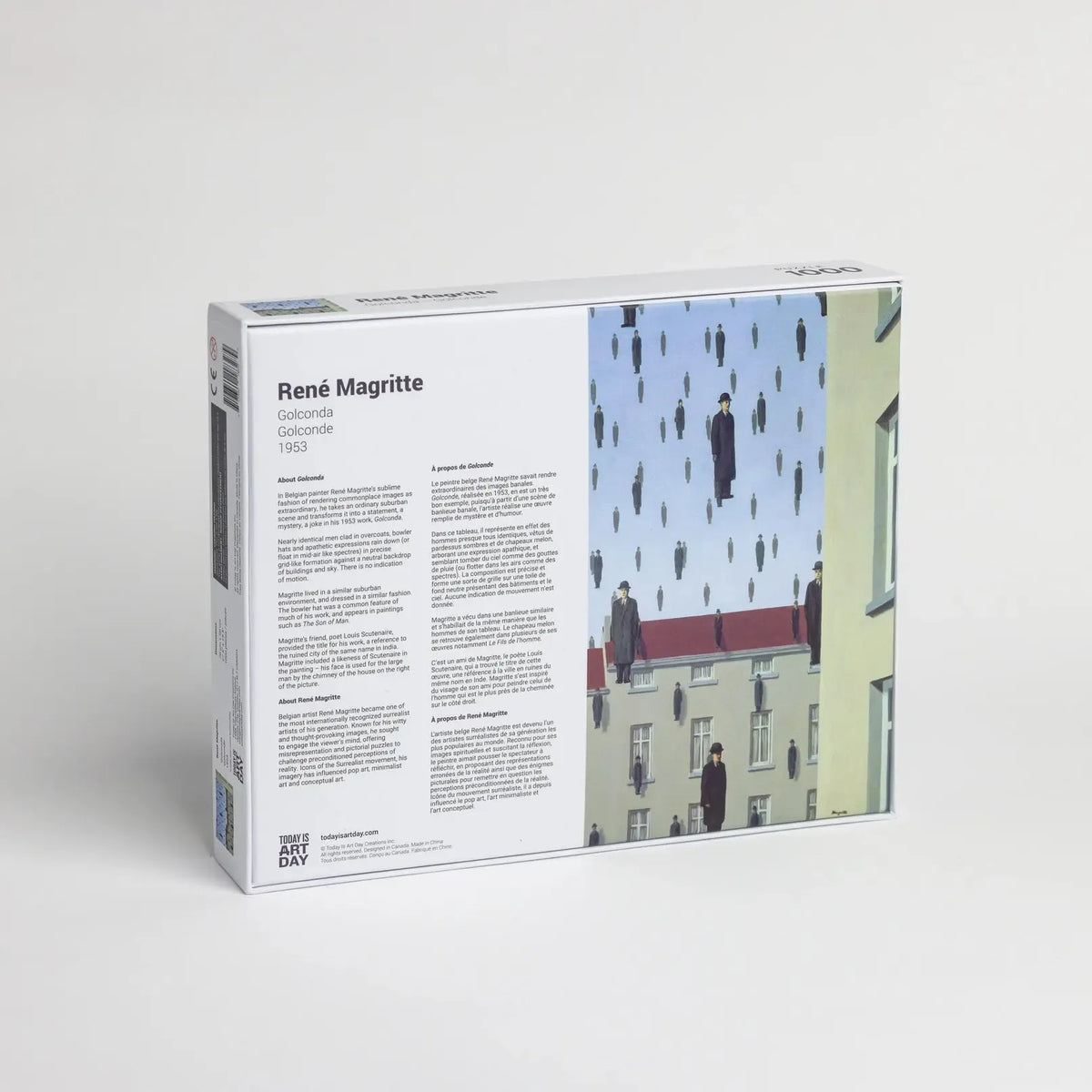 Golconda by René Magritte 1000 Piece Jigsaw Puzzle TIAD