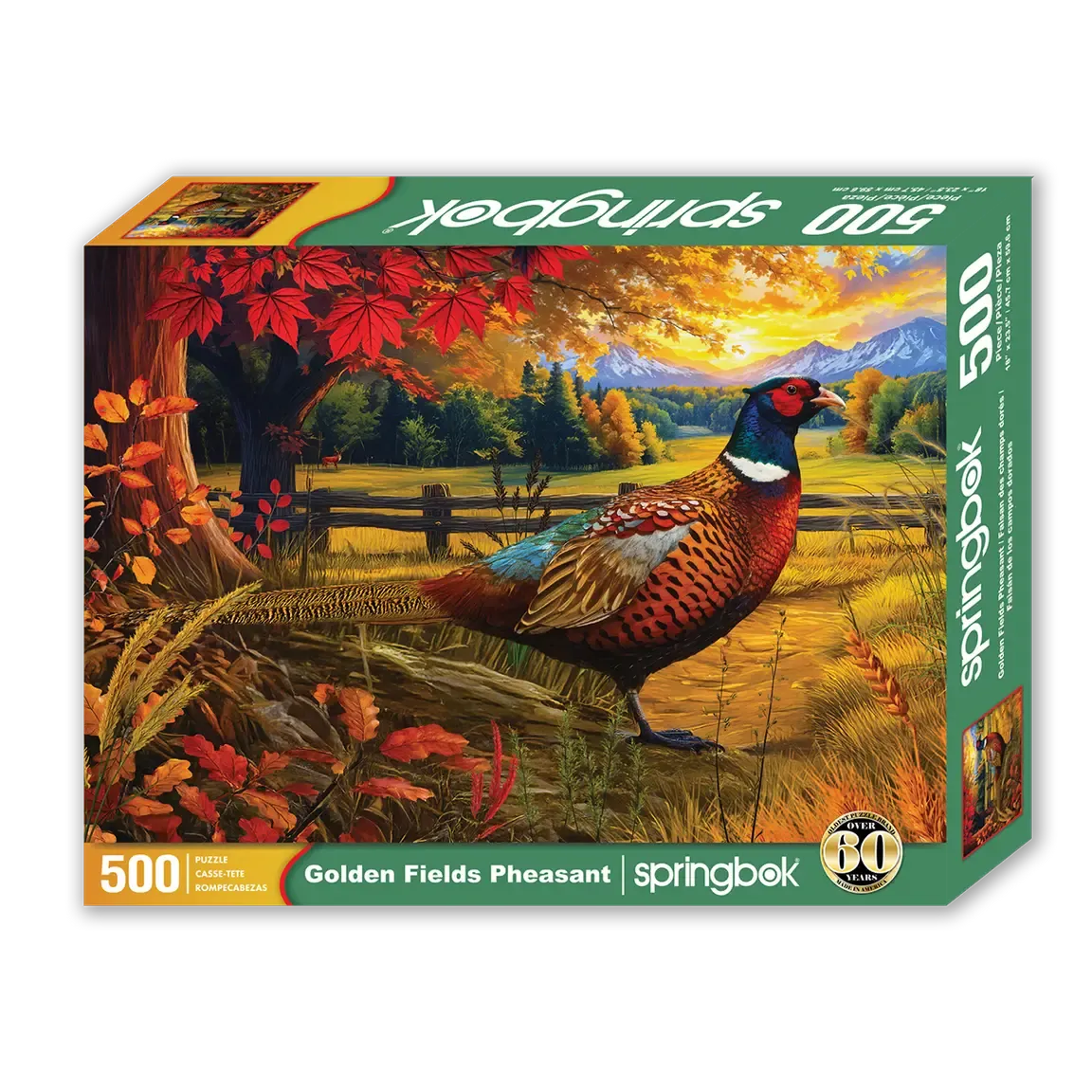 Golden Fields Pheasant 500 Piece Jigsaw Puzzle Springbok