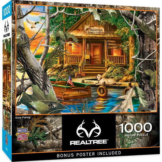 Gone Fishing Realtree 1000 Piece Jigsaw Puzzle MasterPieces