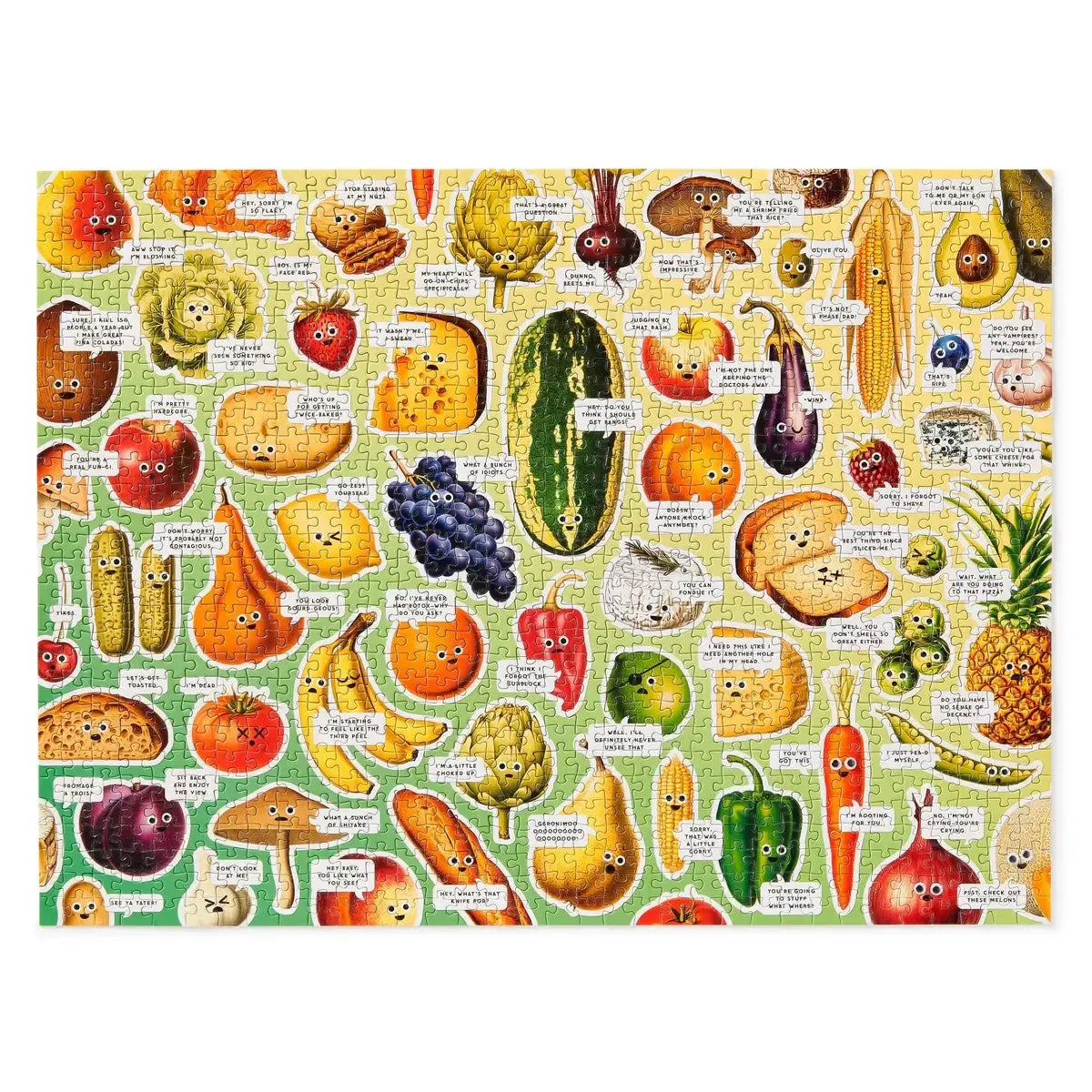 Googly Food 1000 Piece Jigsaw Puzzle (+Googly Eyes) Brass Monkey